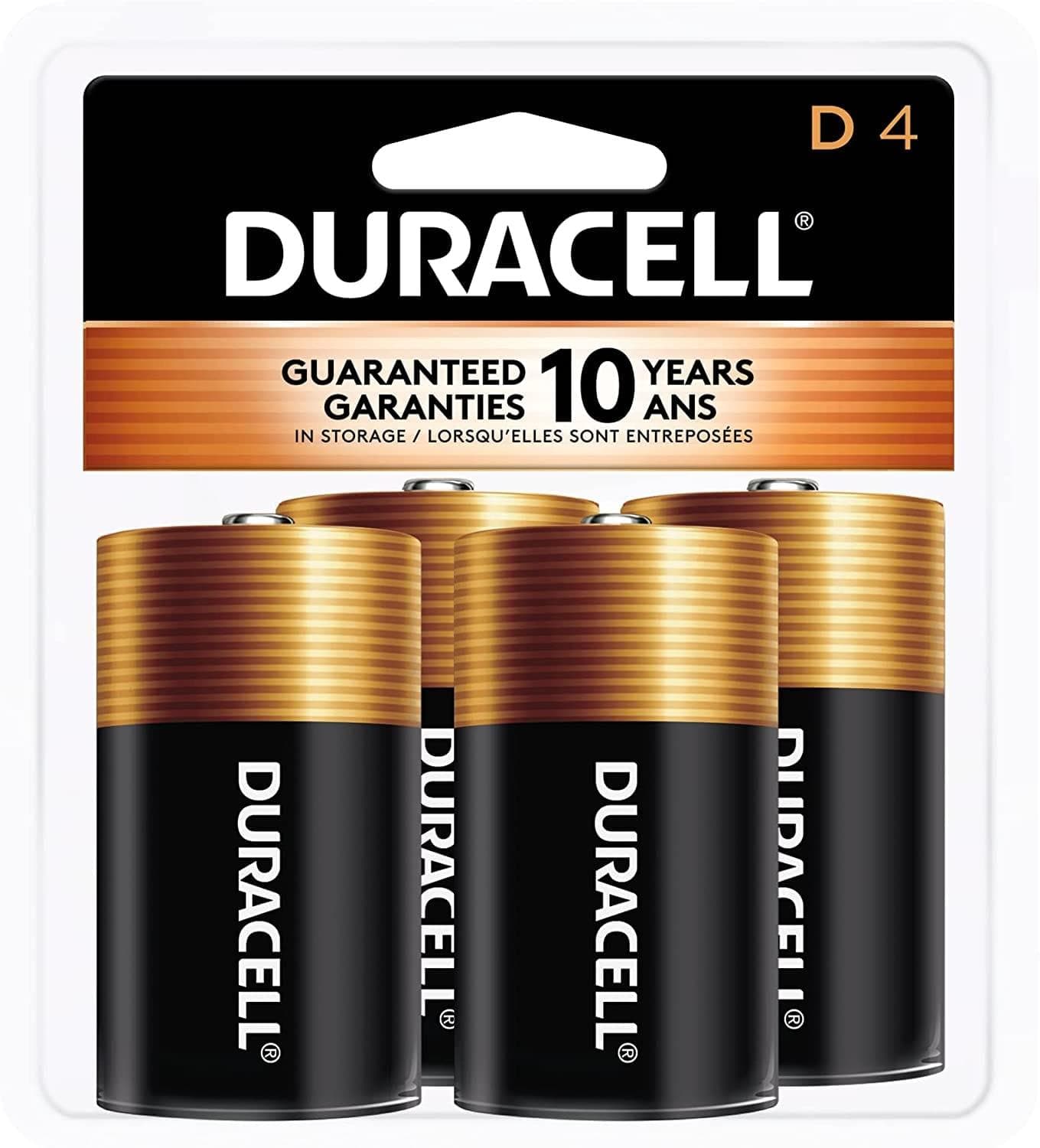  Duracell – CopperTop D Alkaline-Batterien mit wiederverschließbarer Verpackung – Langlebige Allzweck-D-Batterie für Haushalt und Geschäft – 8 Stück 