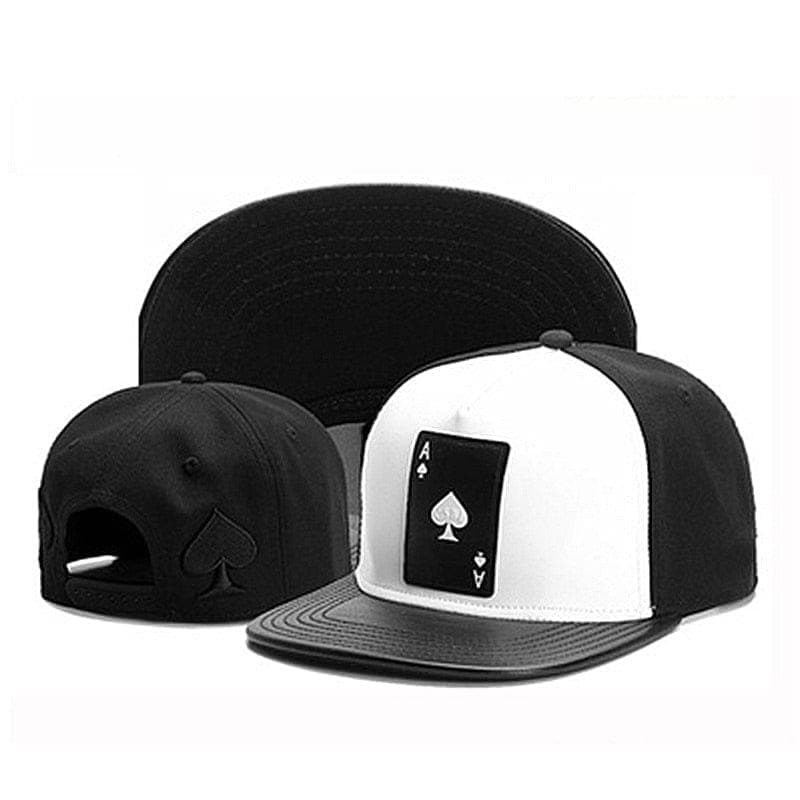  Mode Hip-Hop-Baseballmütze Poker Stickerei personalisierter Hut wilder Hut Flut Männer Street Dance Caps Baumwolle Hysteresenhüte Gorras 