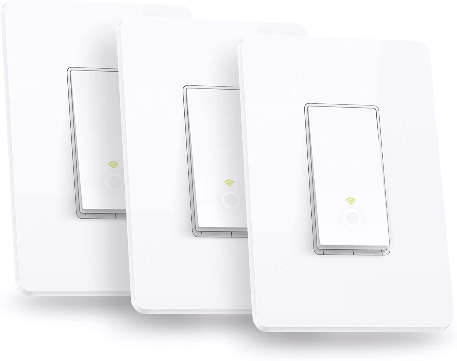  Kasa Smart Light Switch HS200P3, einpolig, benötigt Neutralleiter, 2,4-GHz-WLAN-Lichtschalter, funktioniert mit Alexa und Google Home, UL-zertifiziert, kein Hub erforderlich, 3 Stück, 1 Stück, weiß 