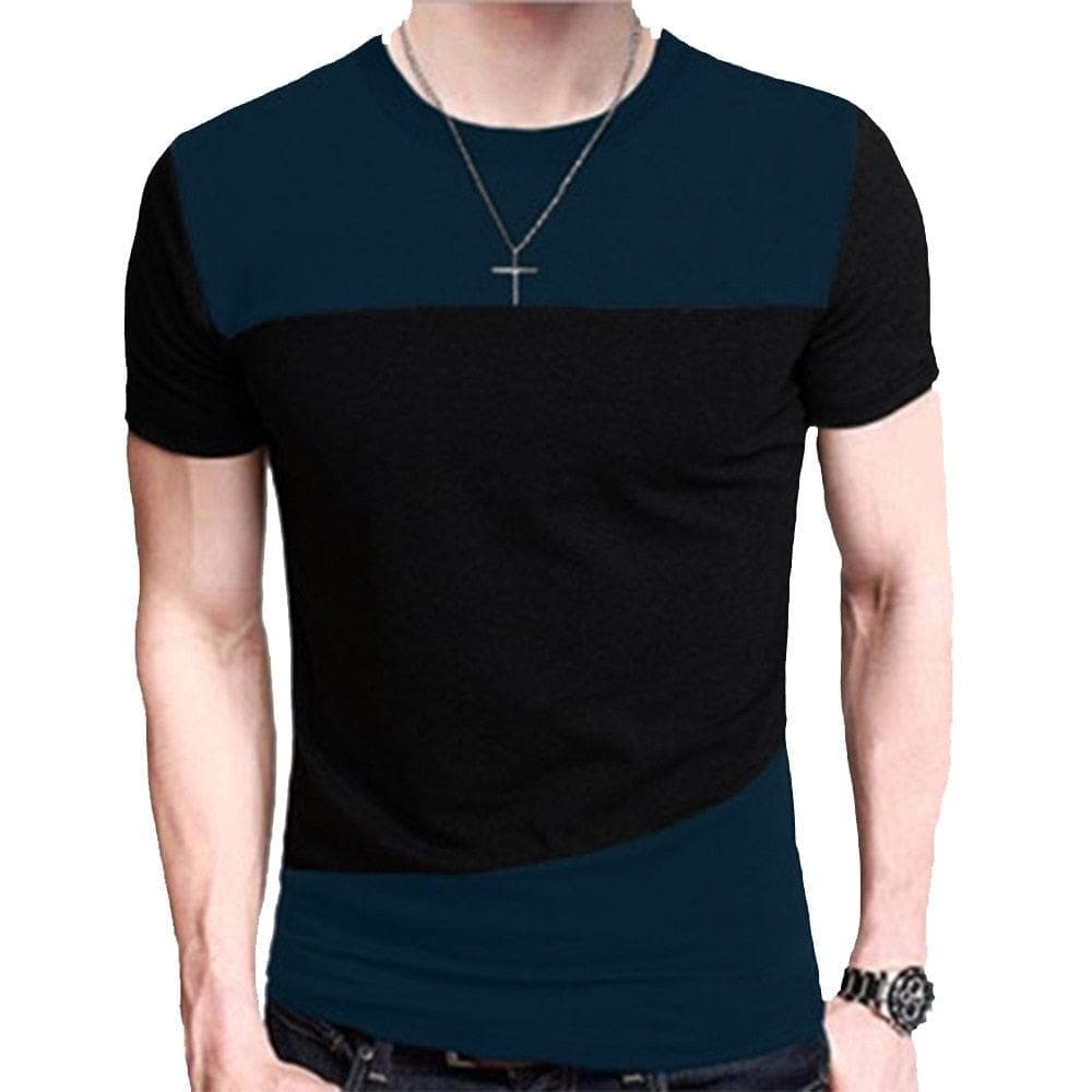  M-3XL Herren T-Shirt Kurzarm Rundhals T-Shirt Slim Fit Casual T-Shirt 