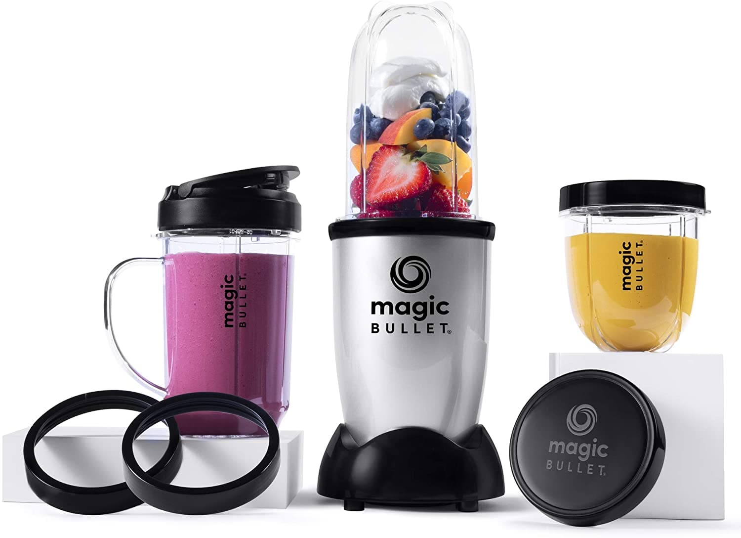  Magic Bullet Blender, Klein, Silber, 11-teiliges Set 