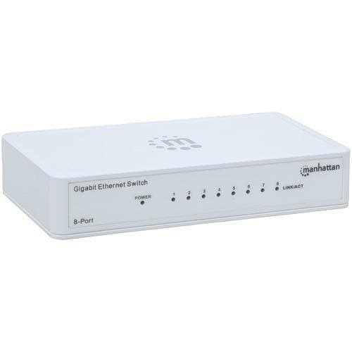  Manhattan Gigabit Ethernet Switch (8 Ports) (Packung mit 1 Stück) 