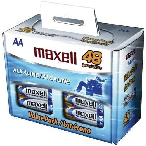  Maxell Alkalibatterien (aa; 48 Pk; Box) (Packung mit 1 Ea) 