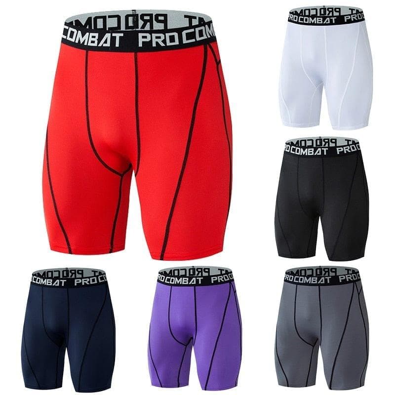  Männer Bodybuilding Shorts Fitness Workout Inseam Gym Knickers Männlicher Muskel lebendig Elastische Kompressionsstrumpfhose Skinny Leggins Hombre 