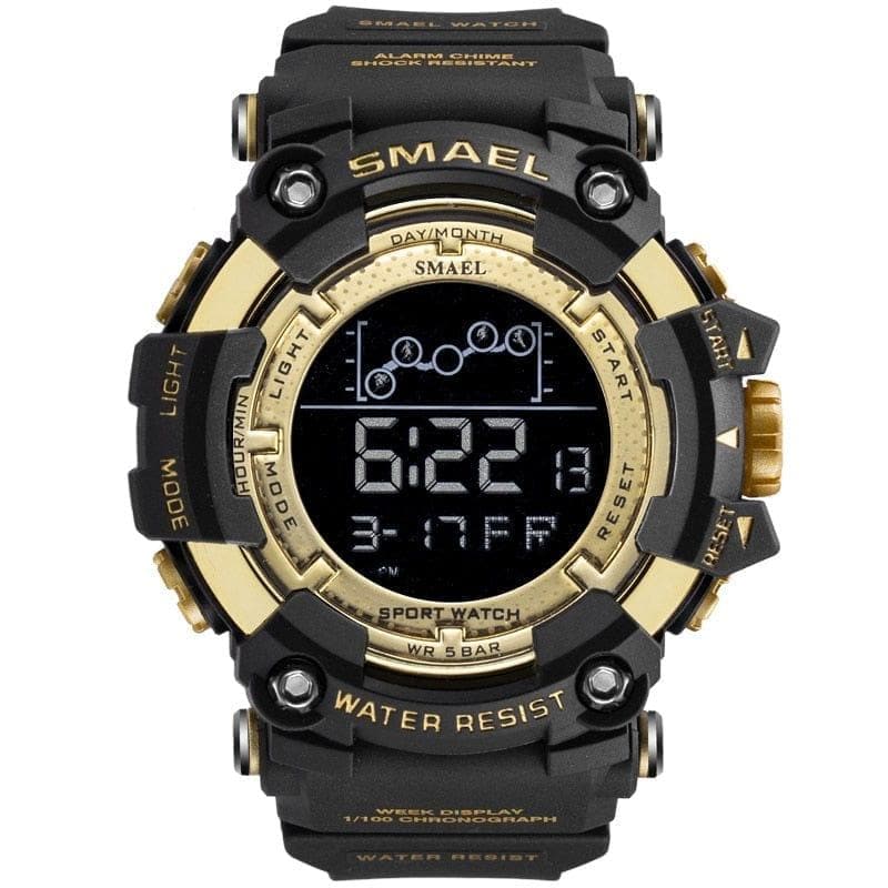  Herrenuhr Military Wasserdicht SMAEL Sportuhr Army LED Digitale Stoppuhren am Handgelenk für männliche 1802 relogio masculino Uhren 