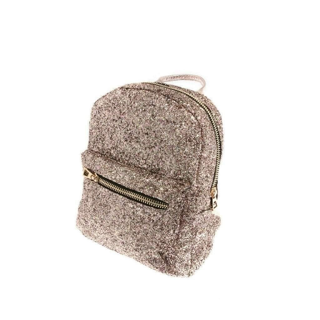  Mini-Glitter-Rucksack in Rosa 