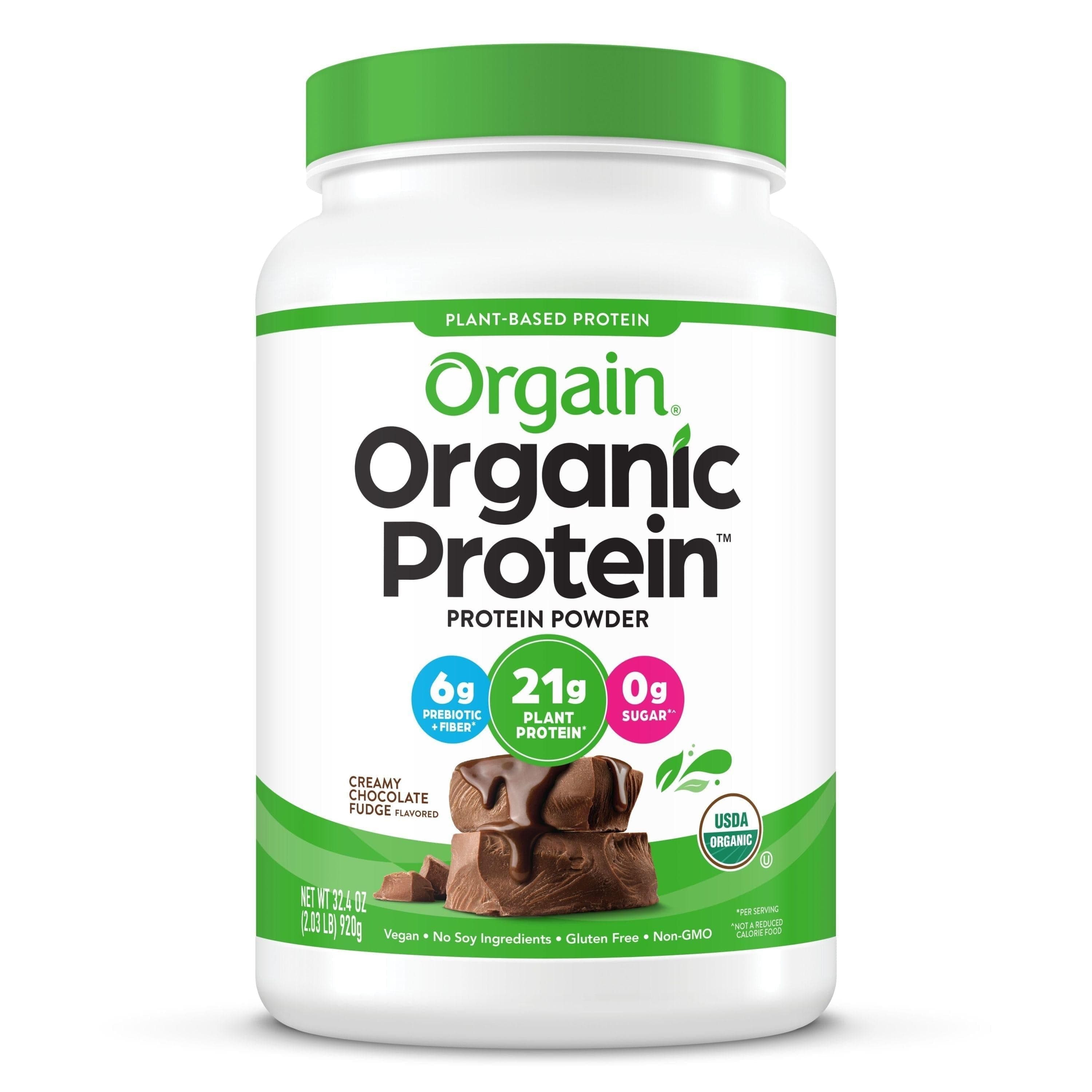  Orgain Bio-Proteinpulver, cremiger Schokoladenfondant, 21 g Protein, 2,03 lb 