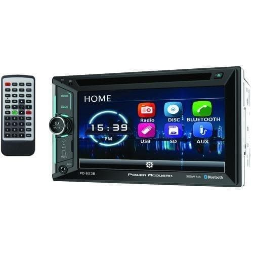  Power Acoustik 6,2" Incite Doppel-DIN-In-Dash-DVD-Receiver mit Bluetooth (Packung mit 1 Stück) 