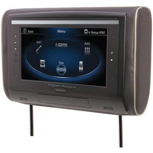  Power Acoustik 9&quot; Lcd-Universal-Kopfstütze mit IR & amp; UKW-Sender & amp; 3 austauschbare Skins (DVD-Player) (Packung mit 1 Stück) 