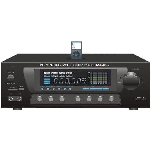  Pyle Home 30-Watt-Stereo-AM- und FM-Receiver mit iPod-Dock (1 Stück) 