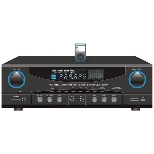  Pyle Home 500-Watt-Stereo-Receiver mit iPod-Dock (Packung mit 1 Ea) 