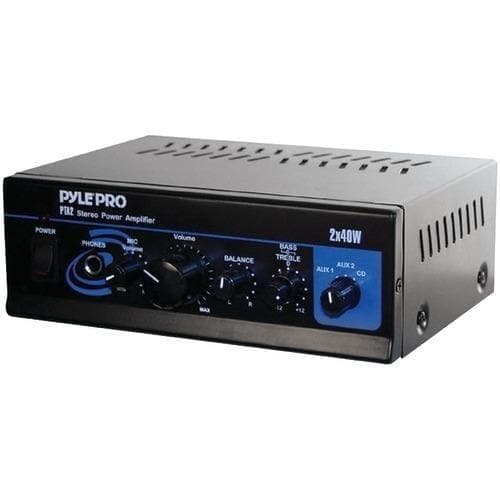  Pyle Pro Mini-Stereo-Leistungsverstärker (40 W x 2) (Packung mit 1 Stück) 