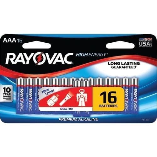  Rayovac Aaa Alkaline Batterien (16 Pk) (Packung mit 1 Ea) 