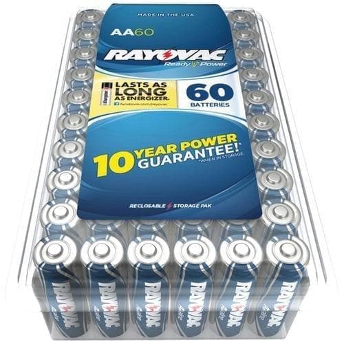  Rayovac Alkaline Batterien wiederverschließbar Pro Pack (aa, 60 Pk) (Packung mit 1 Ea) 