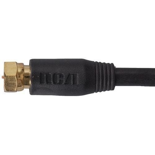  Rca Rg6 Koaxialkabel (12 Fuß; Schwarz) (Packung mit 1 Stück) 