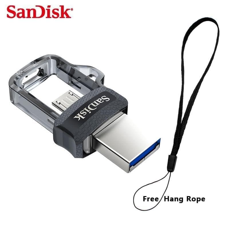  Sandisk Dual OTG USB3.0 Flash Drive High Speed ​​150M/S Extreme PenDrives 32GB 16GB 64GB Pen Drives Memory Stick 