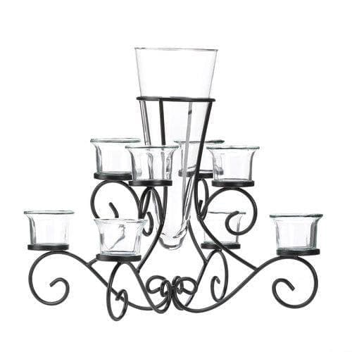  Scrollwork Candle Stand Herzstück Vase 