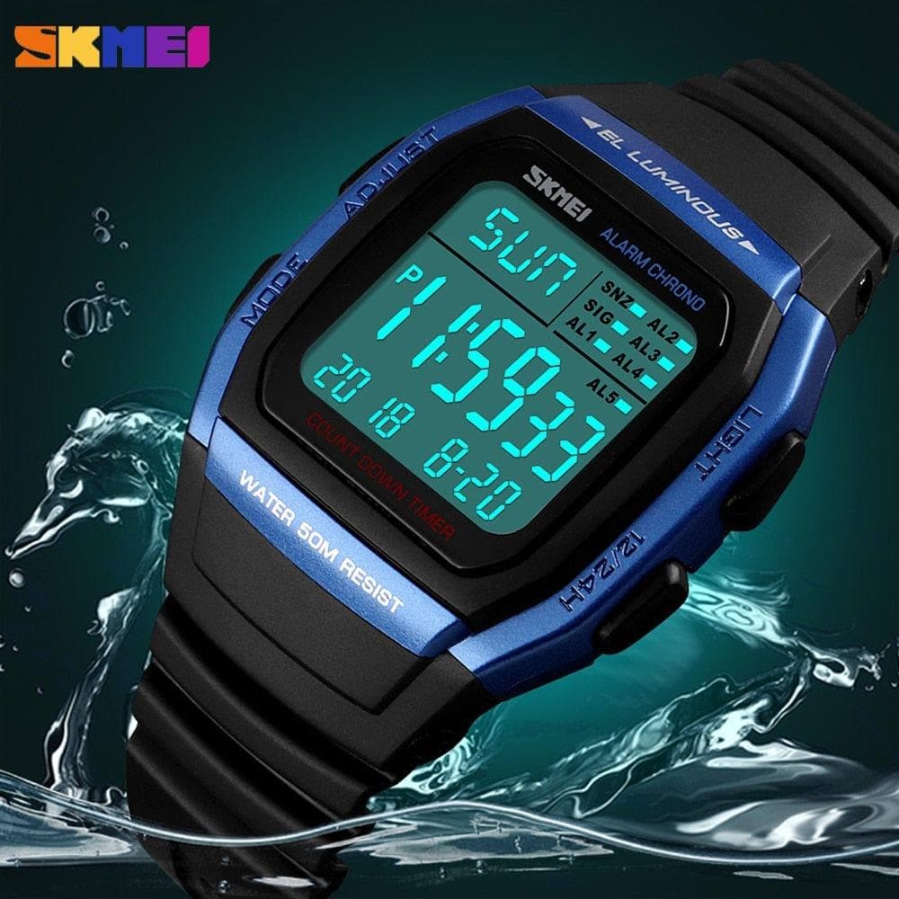  SKMEI 1278 Luxus Sport Herrenuhren Outdoor Fitness Chrono Digital Elektronische Uhr Wasserdicht Militär Armbanduhr Relogio Masculino 