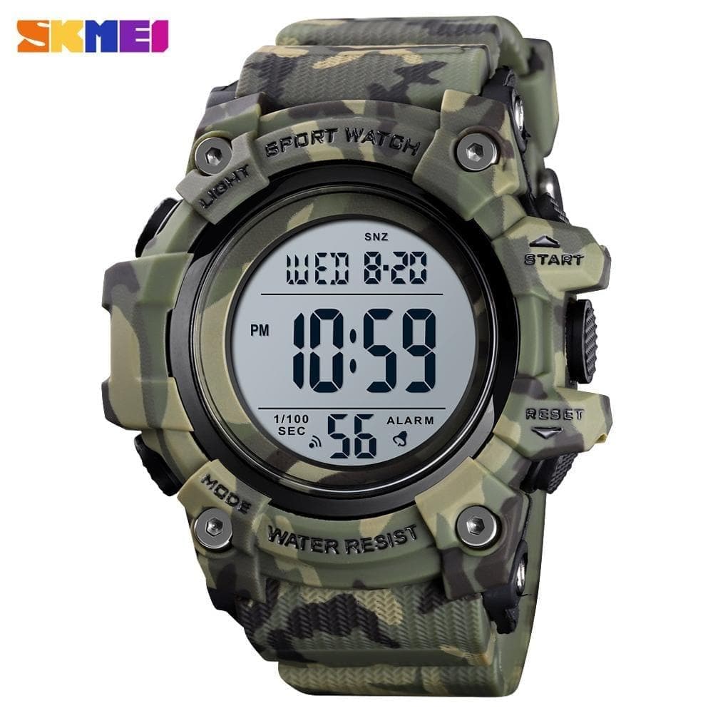  SKMEI 1552 Mode Herren Sportuhr Luxusuhren Stoppuhr Countdown Digitaluhr 50Bar Wasserdichte Militäruhr Uhr Für Herren 