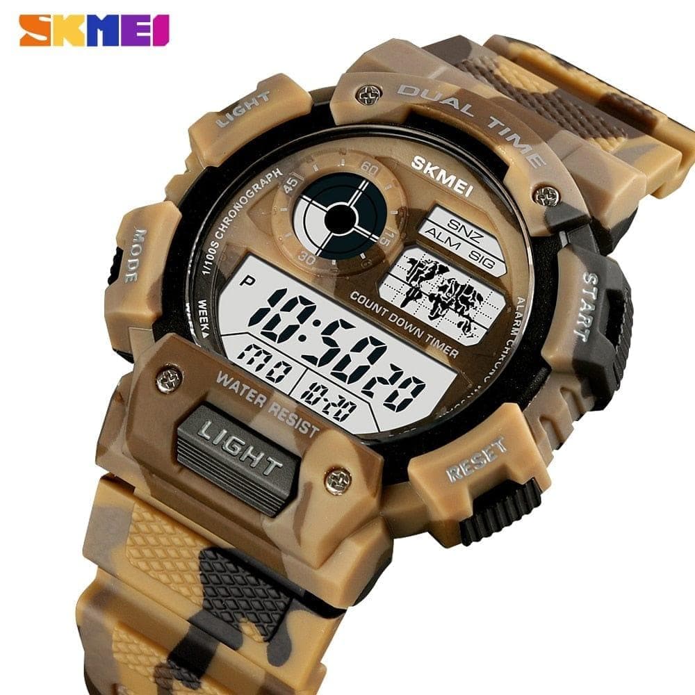  SKMEI 1723 Digitaluhr Leuchtanzeige Männer Wasserdichte Armbanduhr Countdown Militärsport Elektronische Uhr Relogio Masculino 