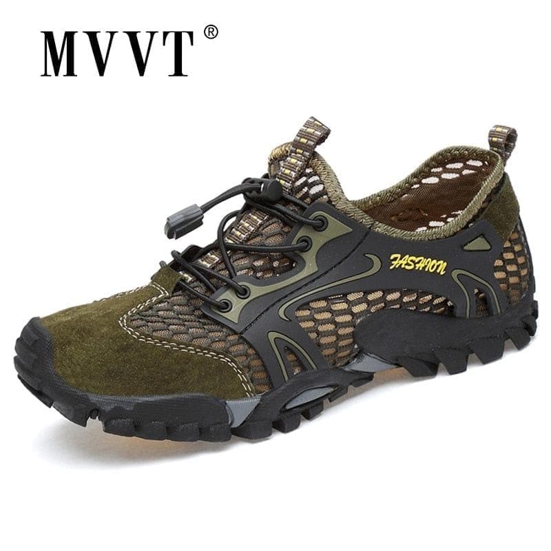  Sommer Atmungsaktive Herren Wanderschuhe Wildleder + Mesh Outdoor Herren Turnschuhe Kletterschuhe Herren Sportschuhe Schnell trocknende Wasserschuhe 