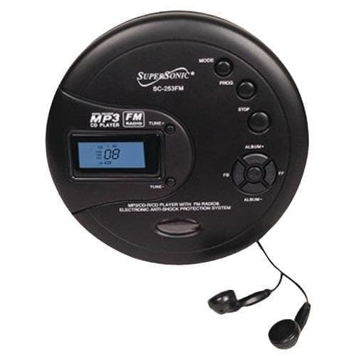  Supersonic Persönlicher MP3- und CD-Player mit UKW-Radio (1 Stück pro Packung) 