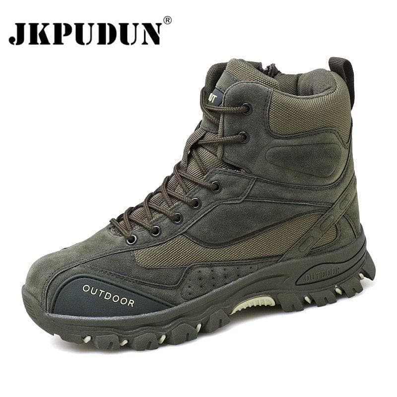  Tactical Military Combat Boots Herren Echtes Leder US Army Jagd Trekking Camping Bergsteigen Winter Arbeitsschuhe Bot JKPUDUN 