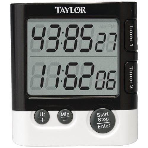  Taylor Dual Event Digitaler Timer und Uhr (Packung mit 1 Ea) 