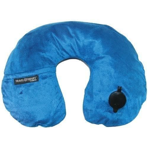  Travel Smart by Conair Ez Inflate Fleece Nackenstütze (Marineblau) (Packung mit 1 Ea) 