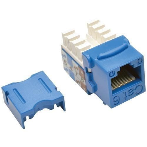  Tripp Lite Cat-6 und Cat-5e 110-Style Punch-Down Keystone Jack (blau) (Packung mit 1 Stück) 