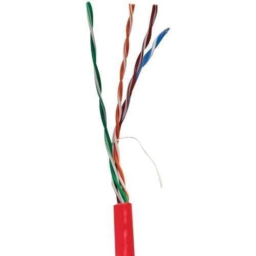  Vericom Cat-5e UTP Solid Riser CMR-Kabel, 1.000 Fuß (rot) (Packung mit 1 Stück) 