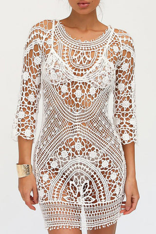 lace cover up dress