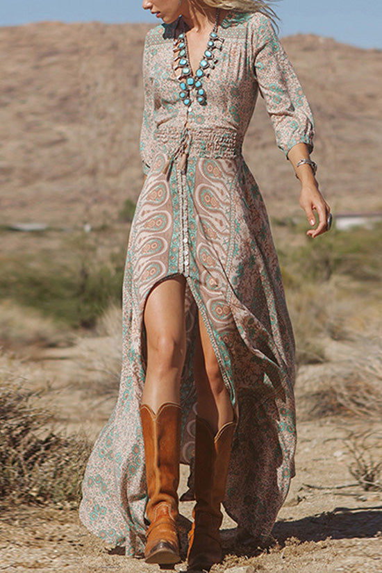 maxi dress boho style