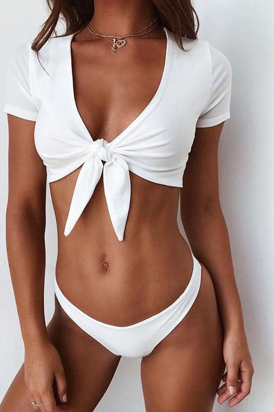 short sleeve bikini set