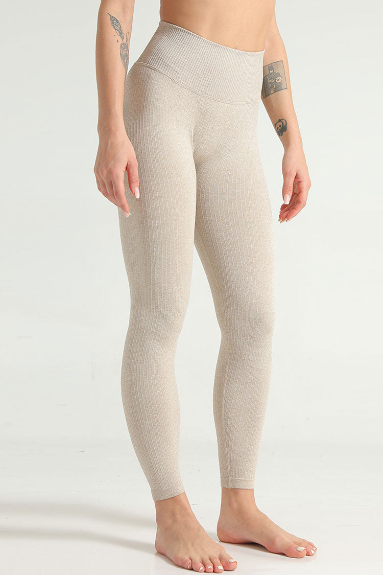 beige workout leggings