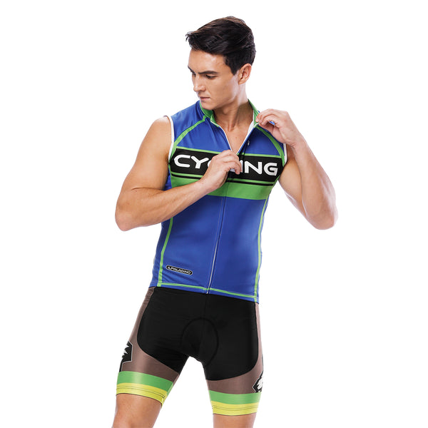 men's sleeveless bike jersey