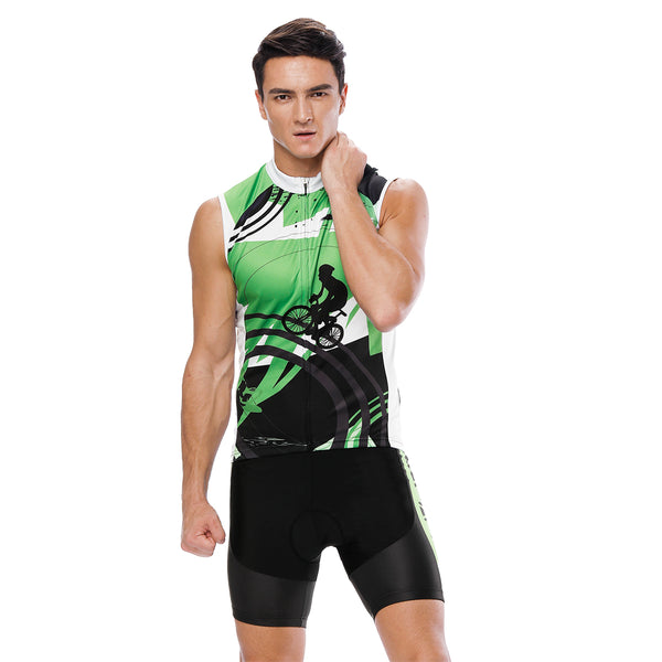 men's sleeveless cycling jersey