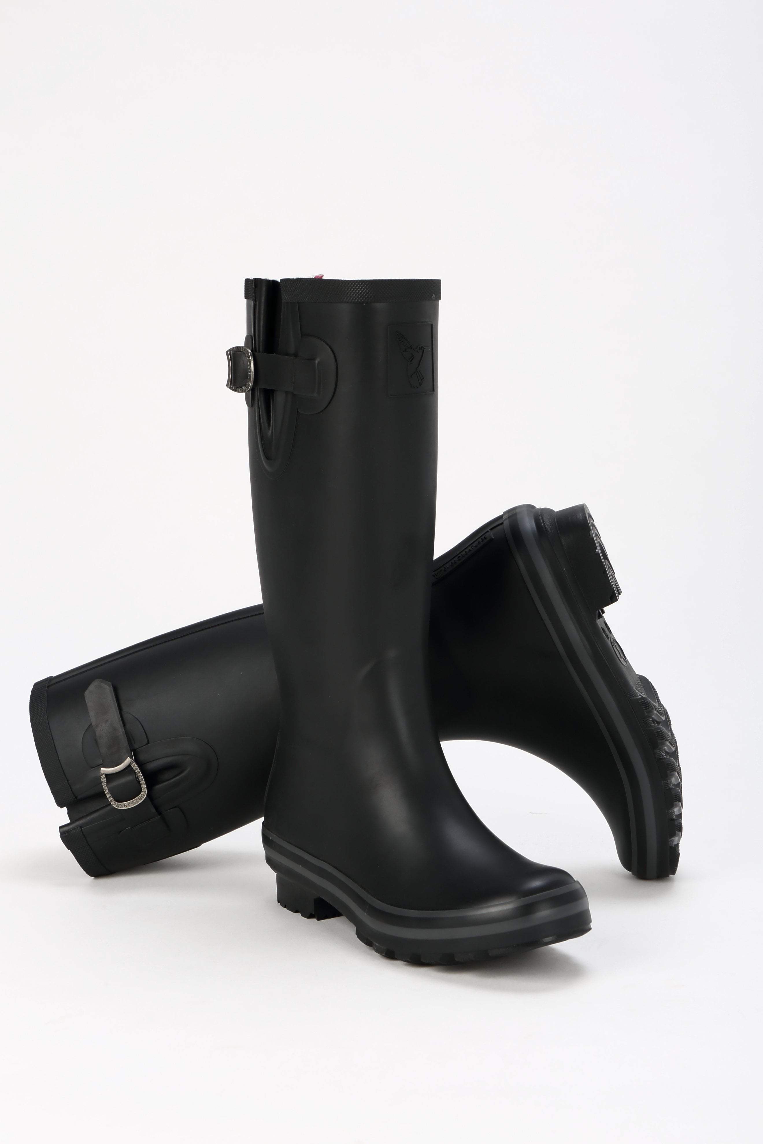 Evercreatures All Black Plain Tall Wellies - Evercreatures® Official