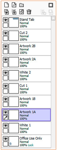 Clear Acrylic Standees Paint Tool SAI Layers