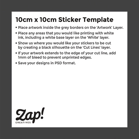 Clear Stickers Template