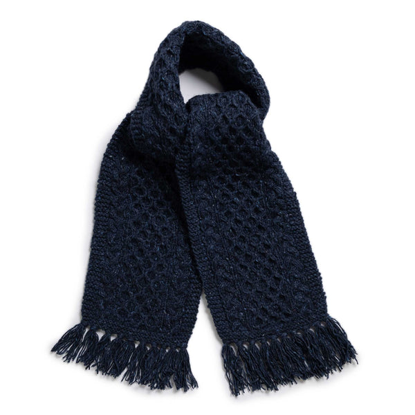 Allevol x Inverallan 12A Aran Scarf Mohair Tweed Oak – Clutch Cafe