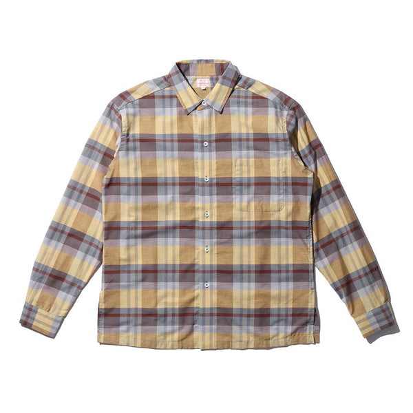 Der Sammler Kamp Collar Shirt Madras Check Red – Clutch Cafe