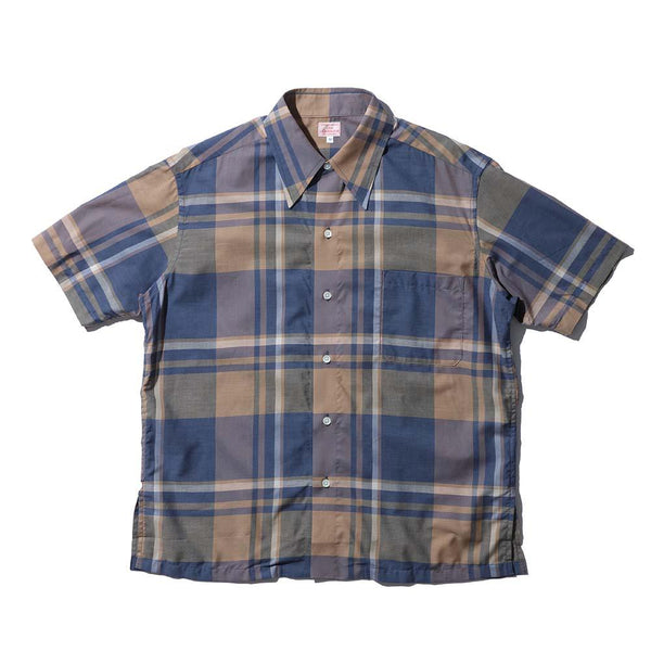 Der Sammler Kamp Collar Shirt Madras Check Red – Clutch Cafe