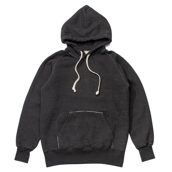 Double Face After-Hooded Sweatshirt - Burgundy/Black