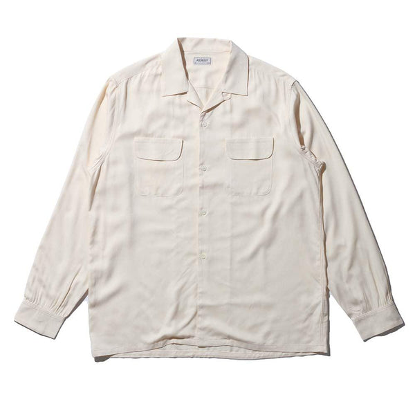 The Real McCoy's Corduroy Open Collar Shirt Mustard – Clutch Cafe