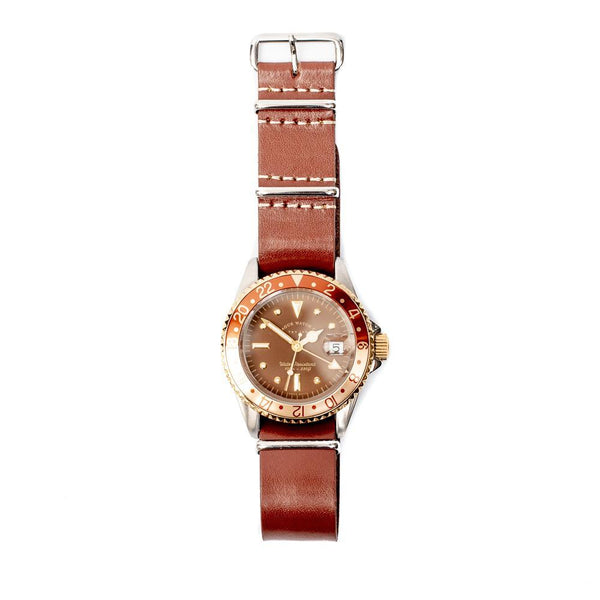 Vague Watch Company 'GMT' Watch Brown