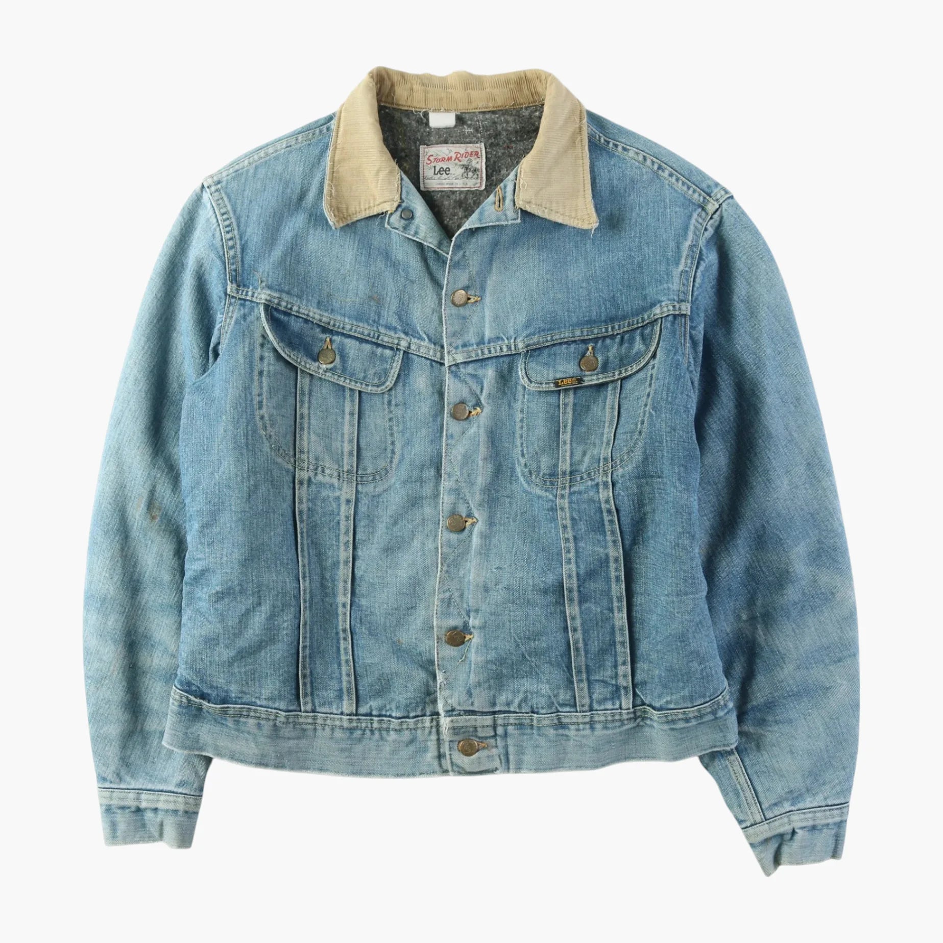 image of Vintage Lined Storm Rider Denim Jacket