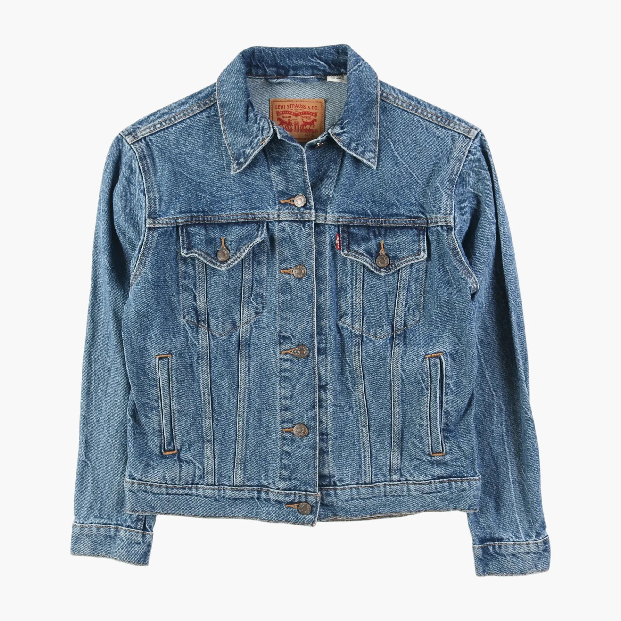 image of Vintage Denim Trucker Jacket