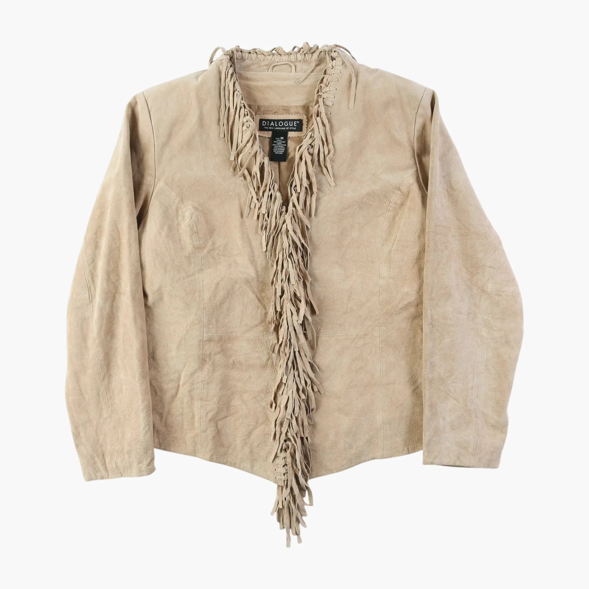 image of Suede Western Fringe Jacket