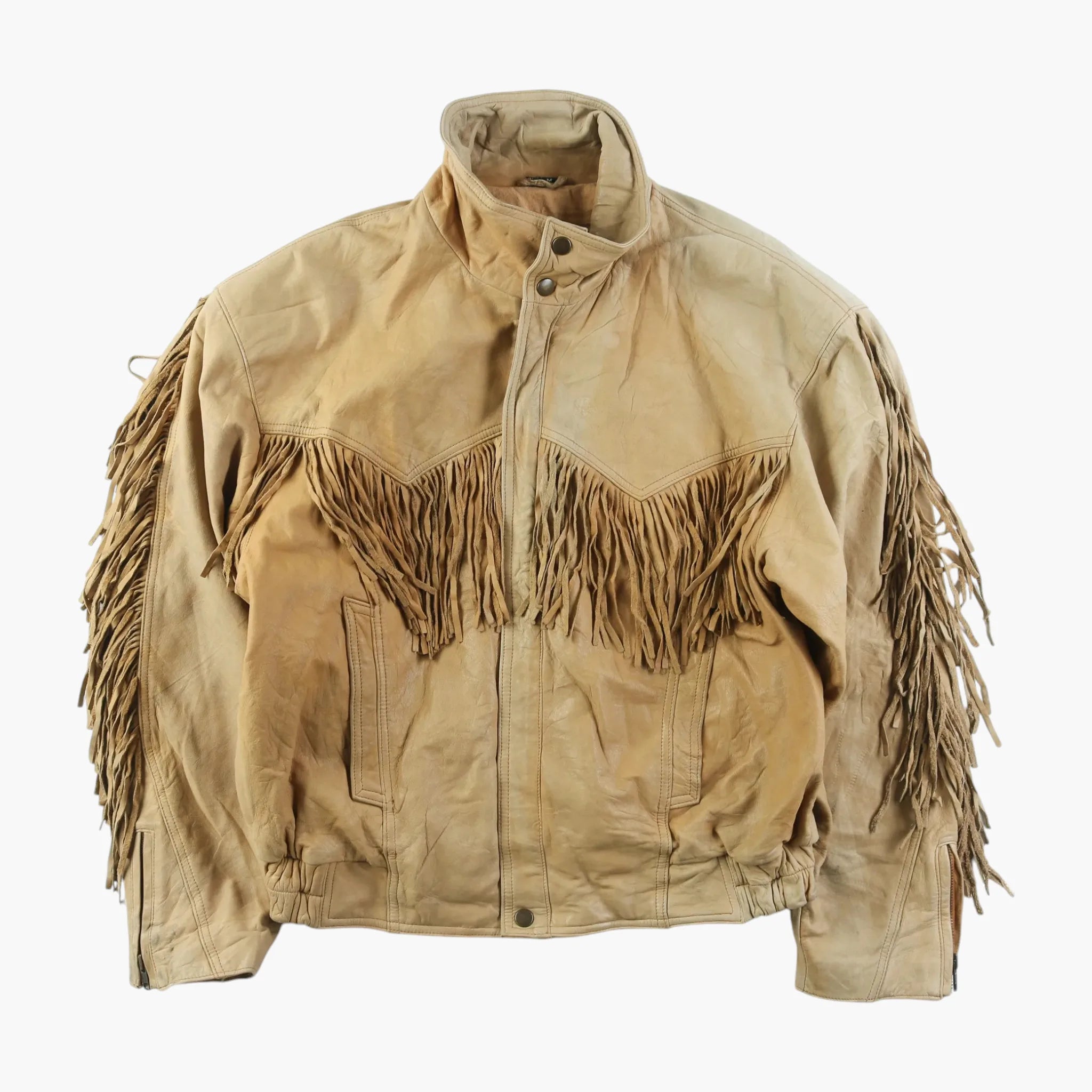 image of Suede Western Fringe Jacket